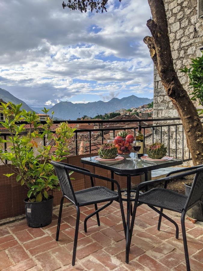 Best View! Rooftop With Garden - Old Town Nr404 Daire Kotor Dış mekan fotoğraf